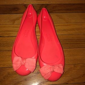 Hot Pink J.Crew Rainy Day Ballet Flat
